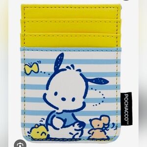 Loungefly Sanrio Pochacco Yellow and Blue Card Holder NWT